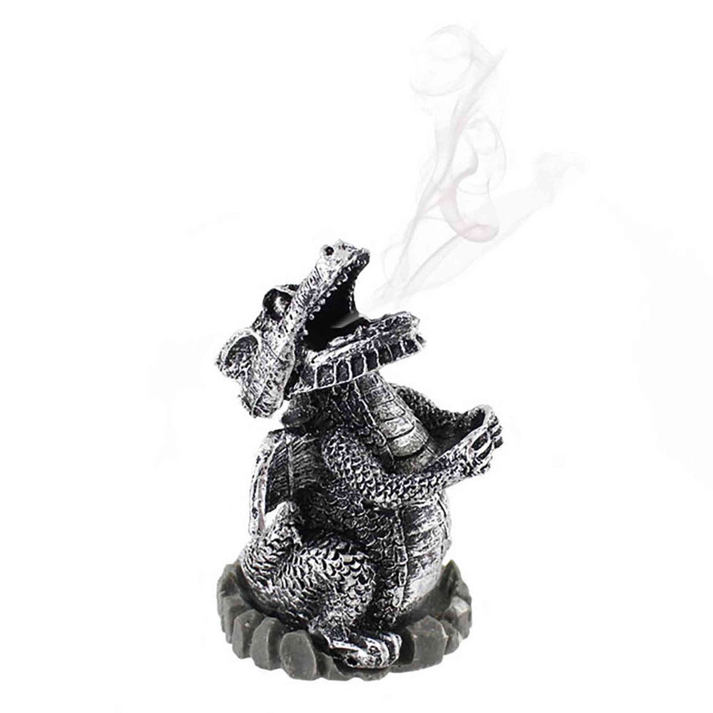 Silver Dragon Incense Cone Holder - Marshall Melts
