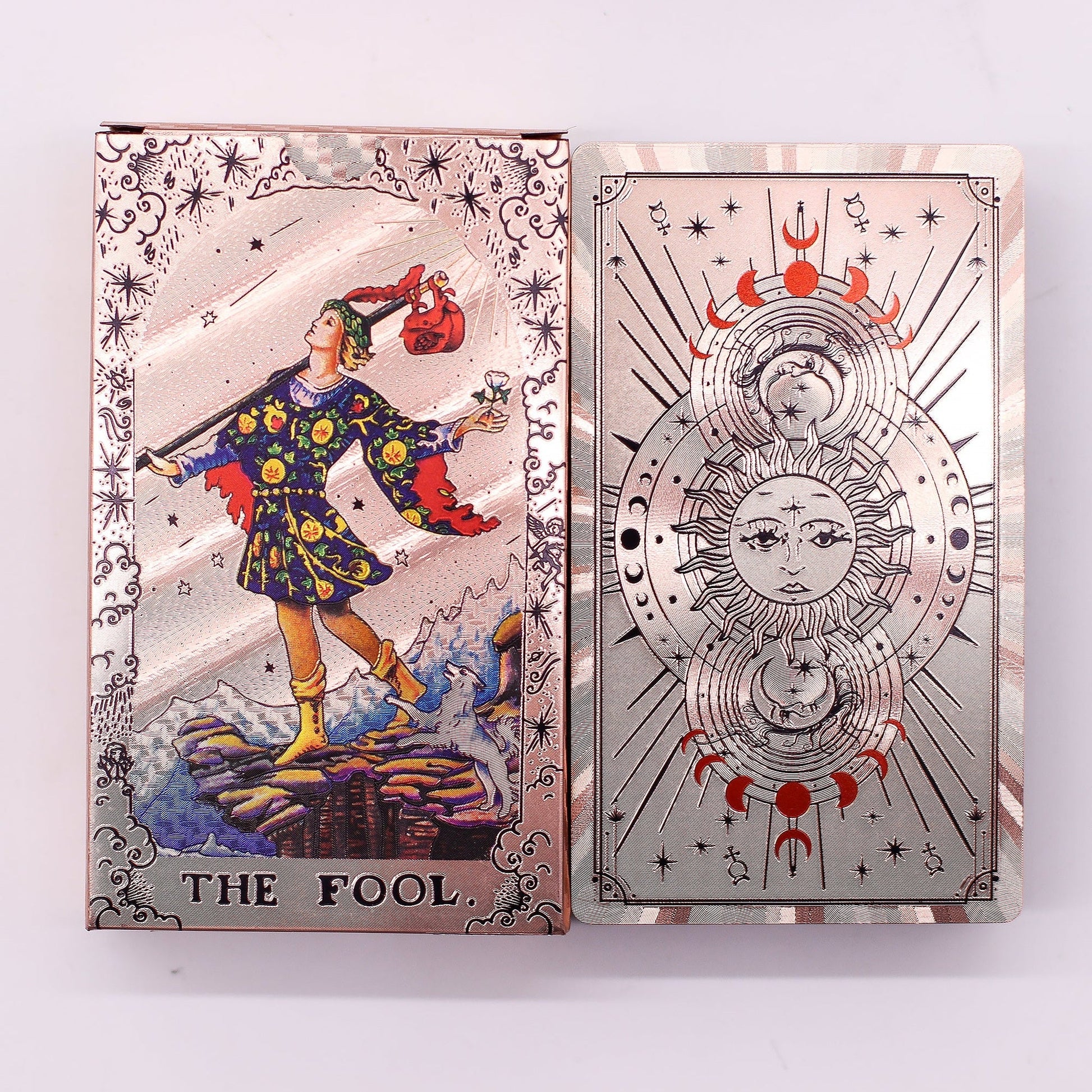 Rose Gold Foil Tarot Card Set – Moon Phase - Marshall Melts