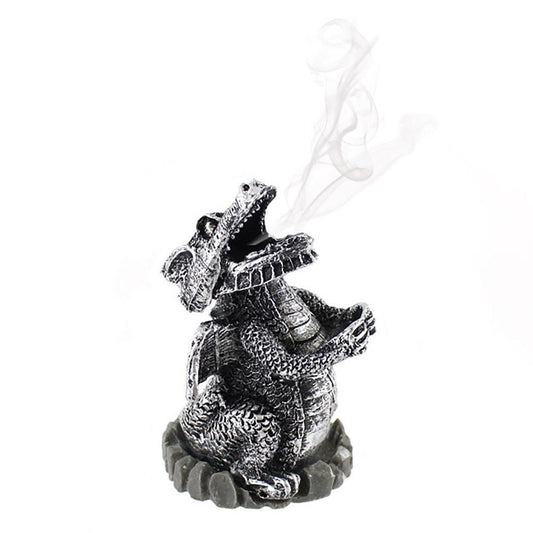Silver Dragon Incense Cone Holder - Marshall Melts