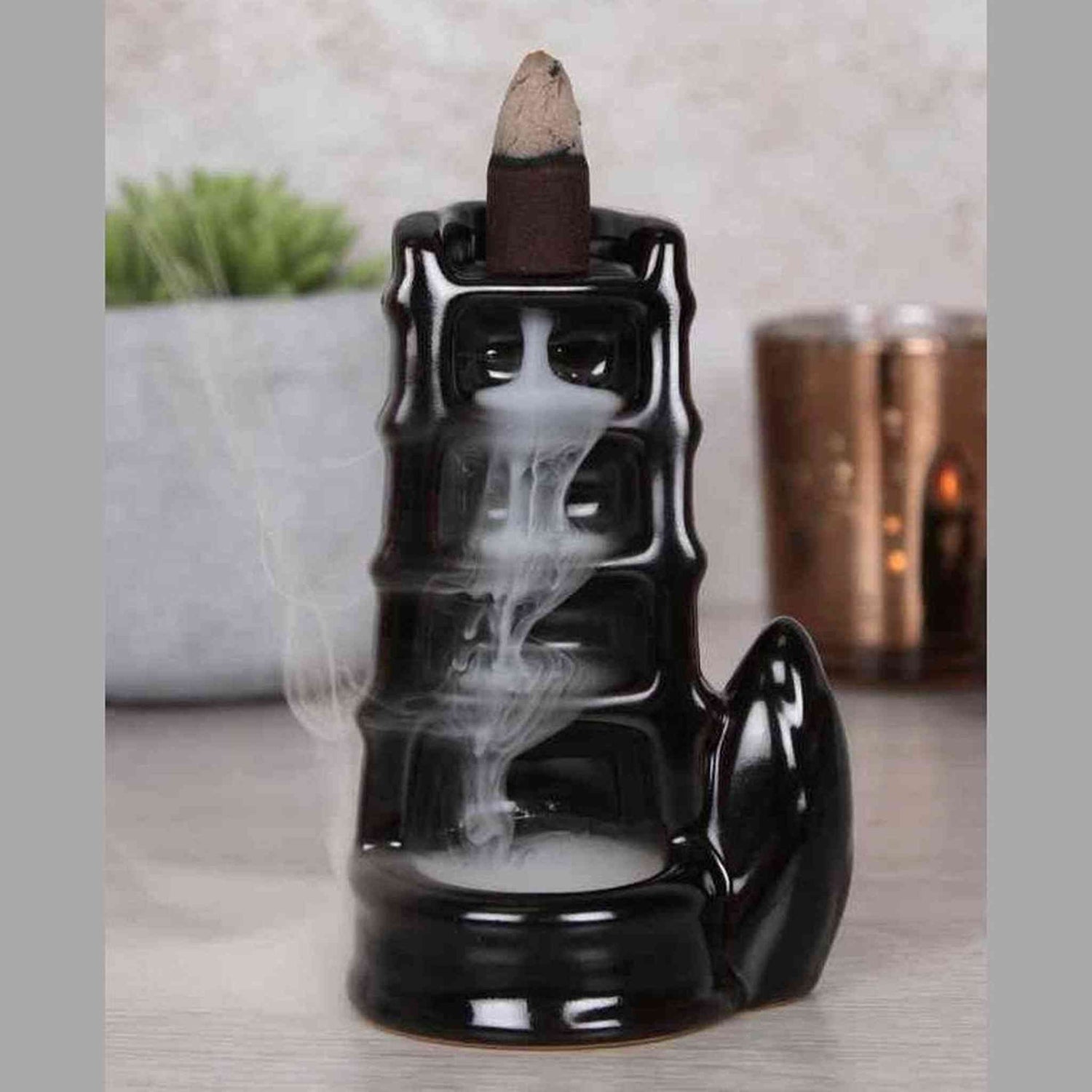 Split Bamboo Fountain backflow incense burner - Marshall Melts